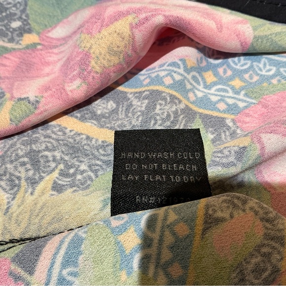 Jealous Tomato Long Sleeve Bright Printed Blouse Balloon Sleeve Chic Stylish - Picture 16 of 16